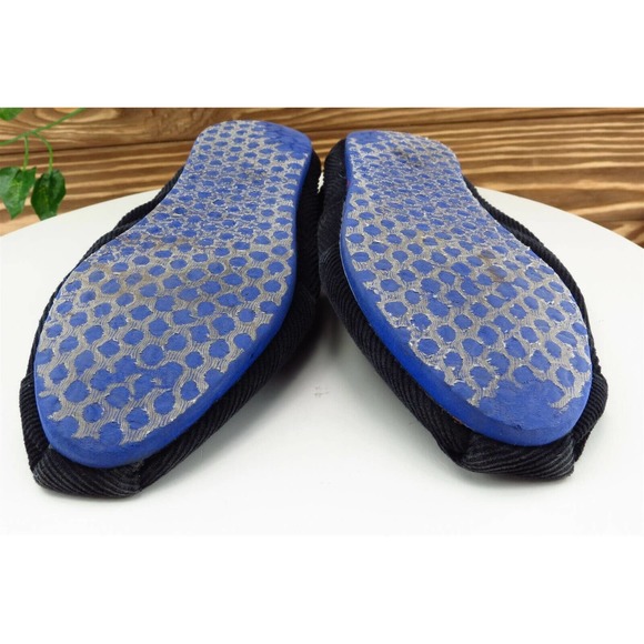 Toms Size 7 M Black Almond Toe‎ Flat Fabric Women - Picture 7 of 7